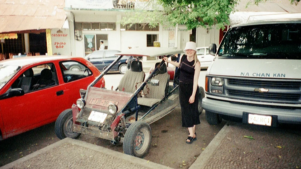 Helen and I had to get this typical car. Check out how cool it is!