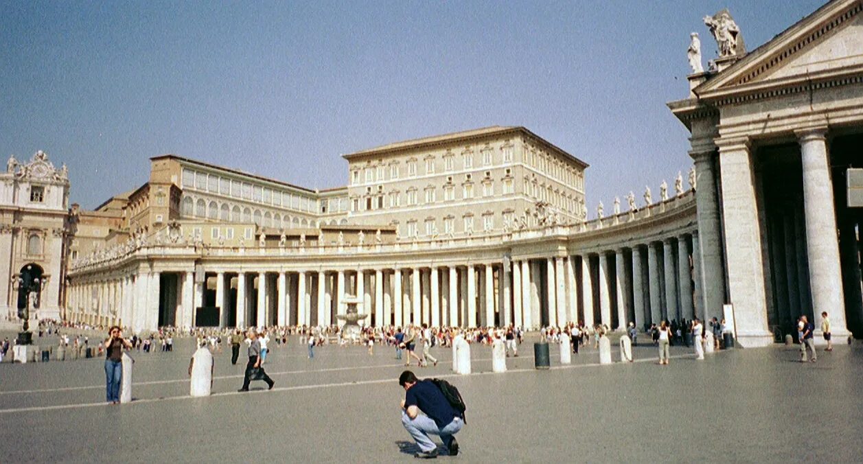 The square where everyone is supposed to gather outside the Vatican
