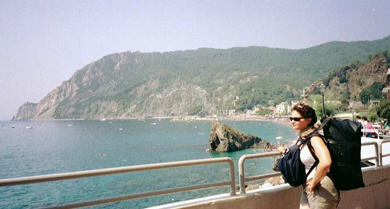 Manarola, one of the Cinque Terre, and Adrienne