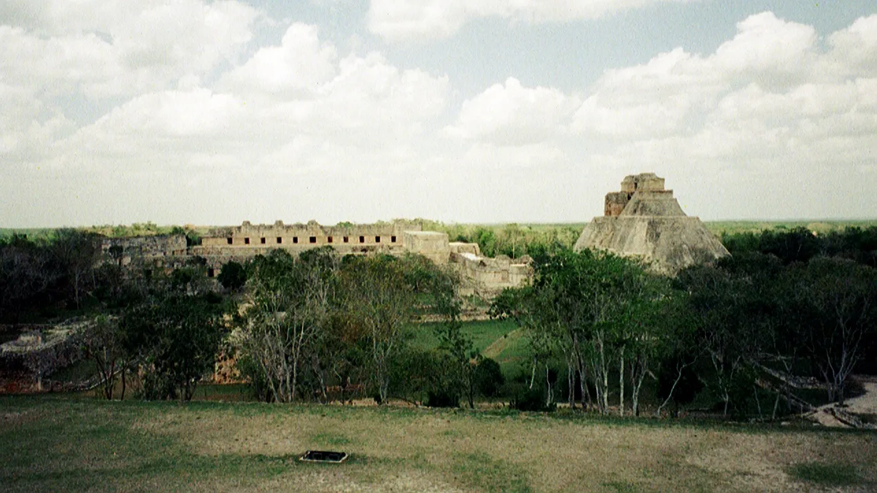 At Uxmal ruins