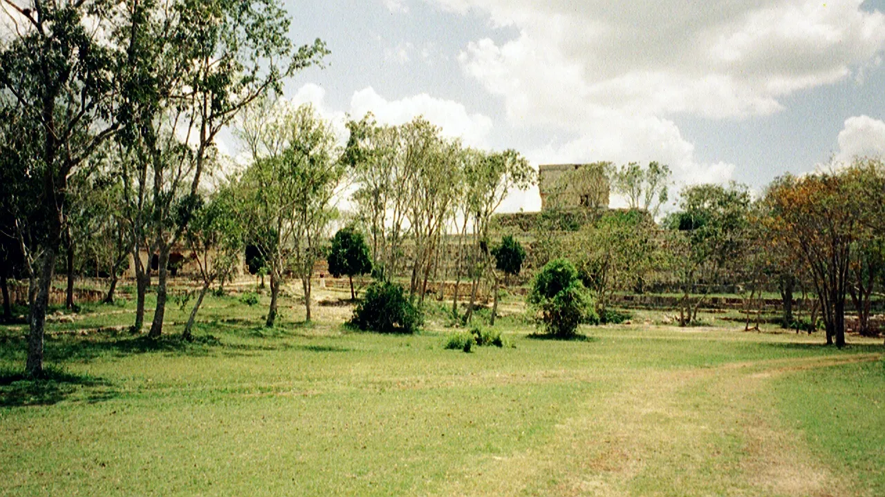 At Uxmal ruins