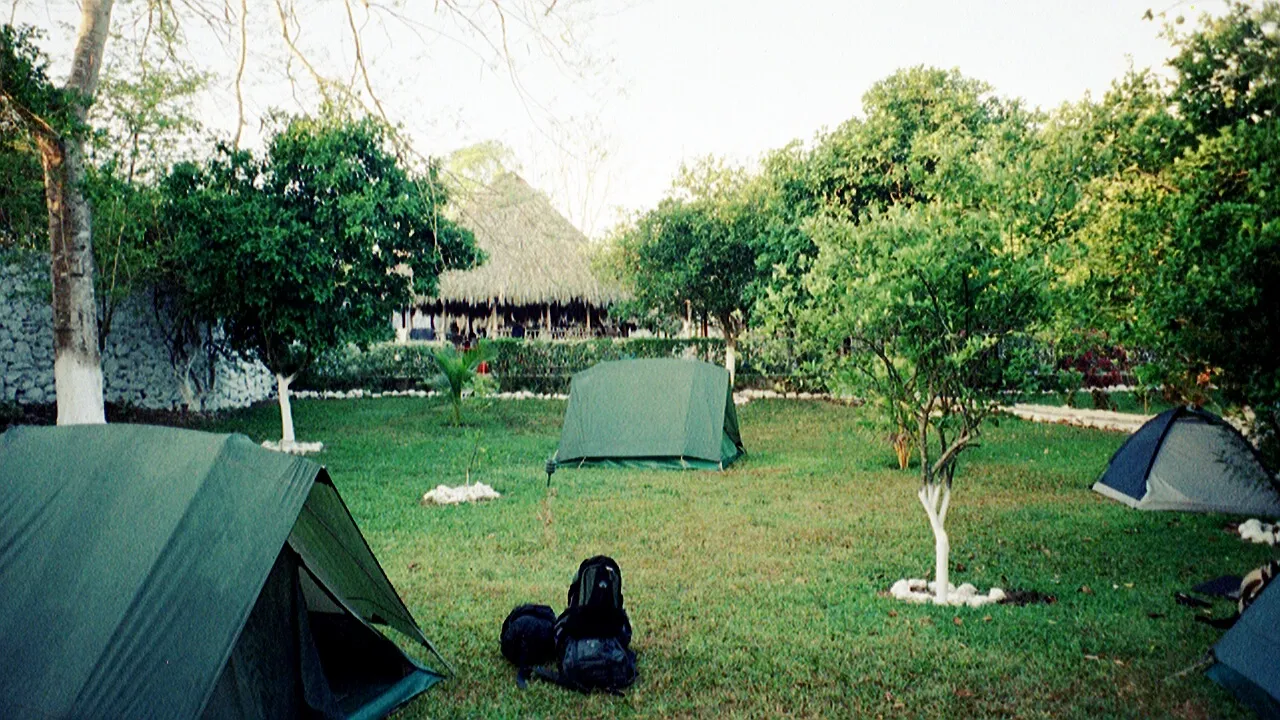 The campsite at Piste