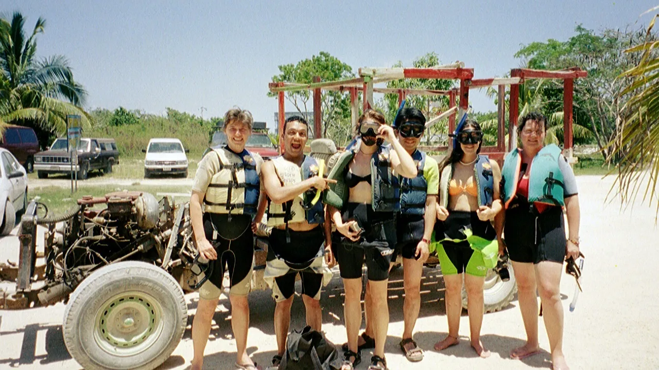 Preparing to go to the Hidden Worlds cave snorkelling