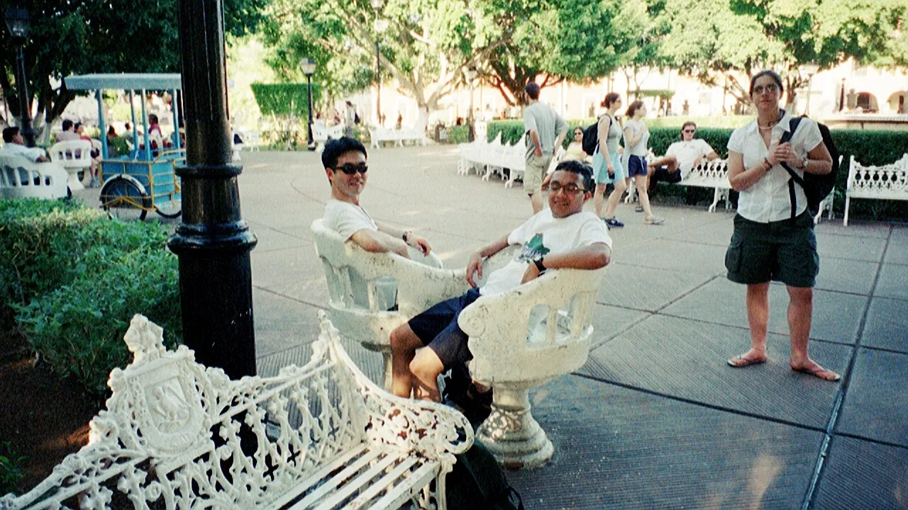 The zocolo (me and Tosh)